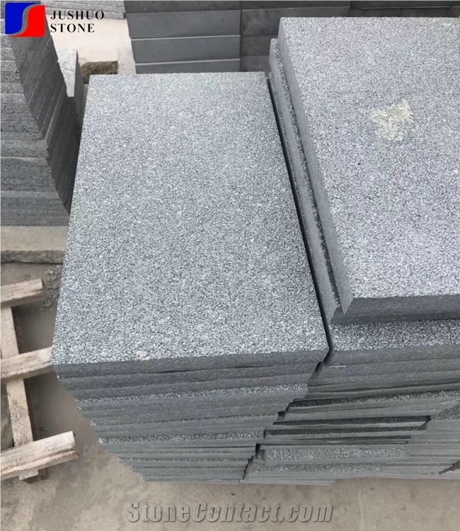 Bush Hammered Fujian Green Granite Wall Flooring