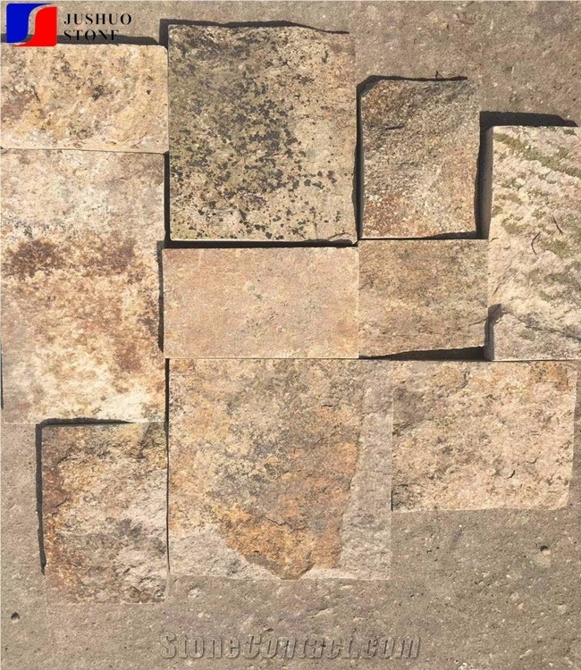 China Cheap Irregular Granite Cobble Pavers Walls