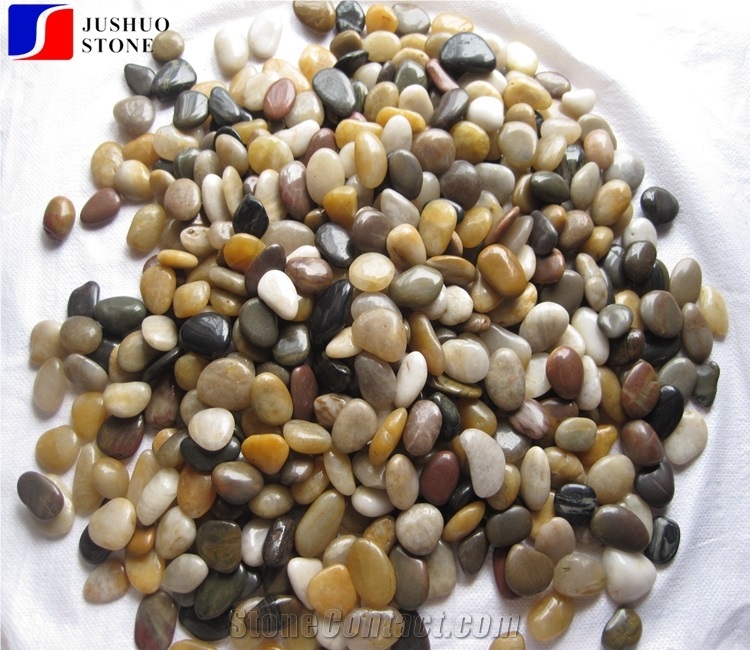China Natural Mixed Color a Grade Pebble Stones