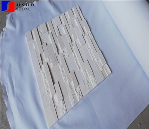 China Natural White Wall Cladding Limestone Ledges