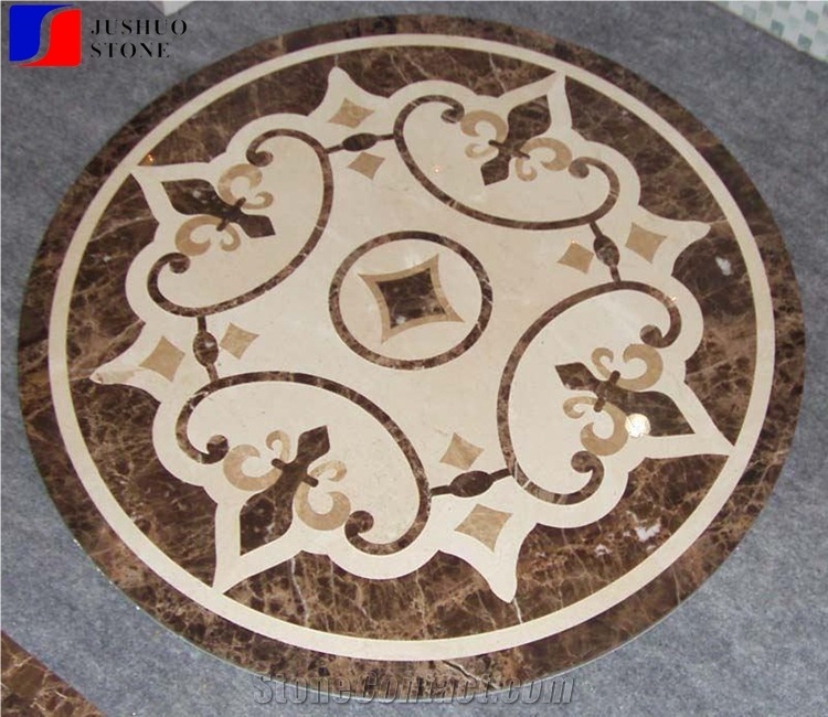 Round Polished Marble Medallions Stone for Sale