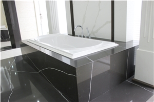 Artificial Pietra Grey Marble Tiles Solid Surface