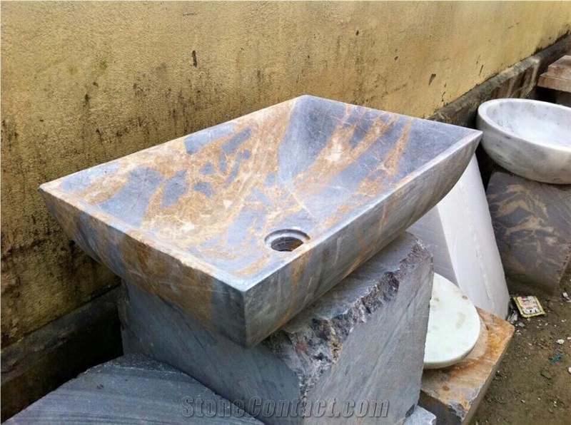 Marble Bathroom Stone Sink Lavabo Basin