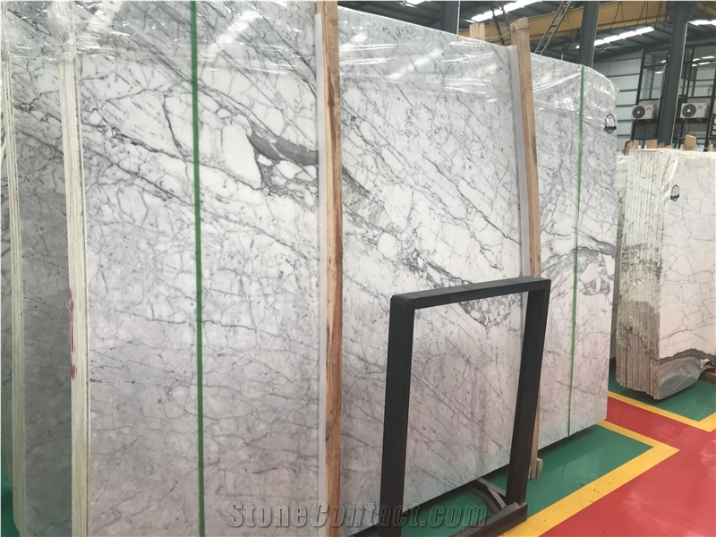 Arabescato Carrara Marble Tile Slab