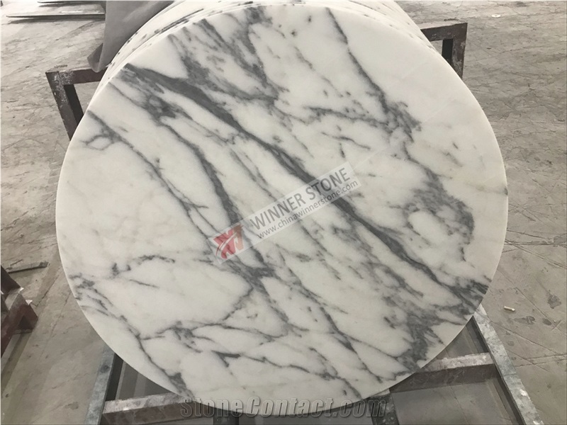 Arabescato Carrara White Marble Tabletops