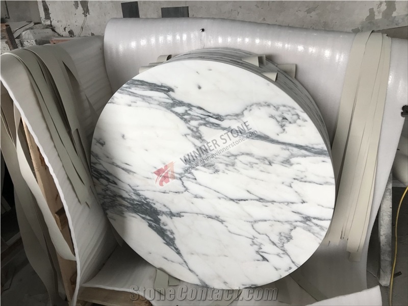 Arabescato Carrara White Marble Tabletops