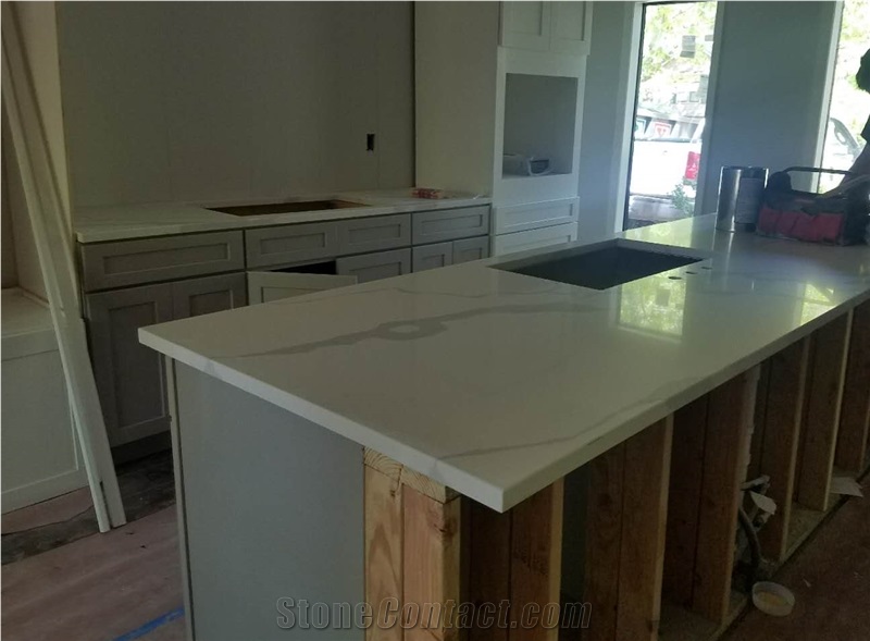 Artificial Stone White Quartz Kitchen Countertops