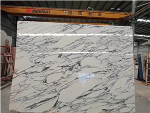 Big Marble Floor Tile Arabescato White Marble Slab