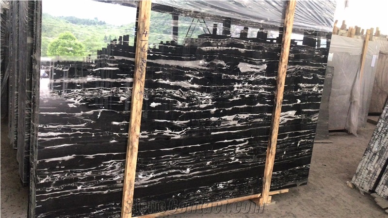 Black and White Marble Name Silver Dragon Slabs