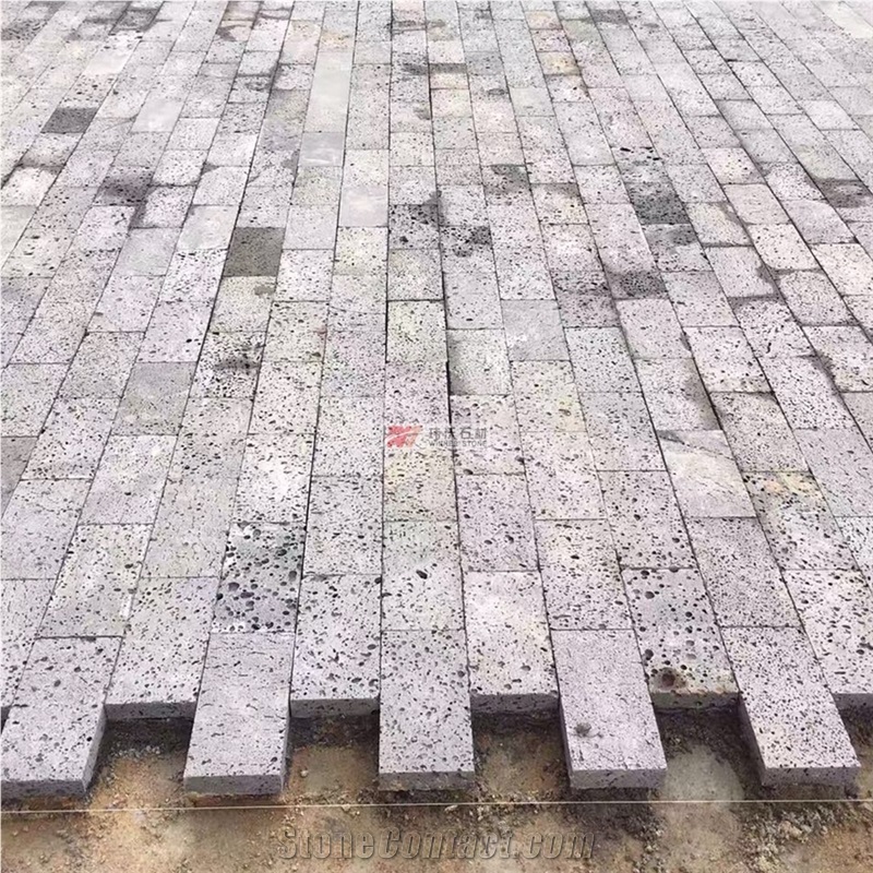 Black Basalt Tiles Outdoor Pavement Stone