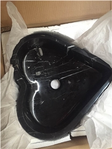 Black Marble Kitchen Sinks with Customized Shape