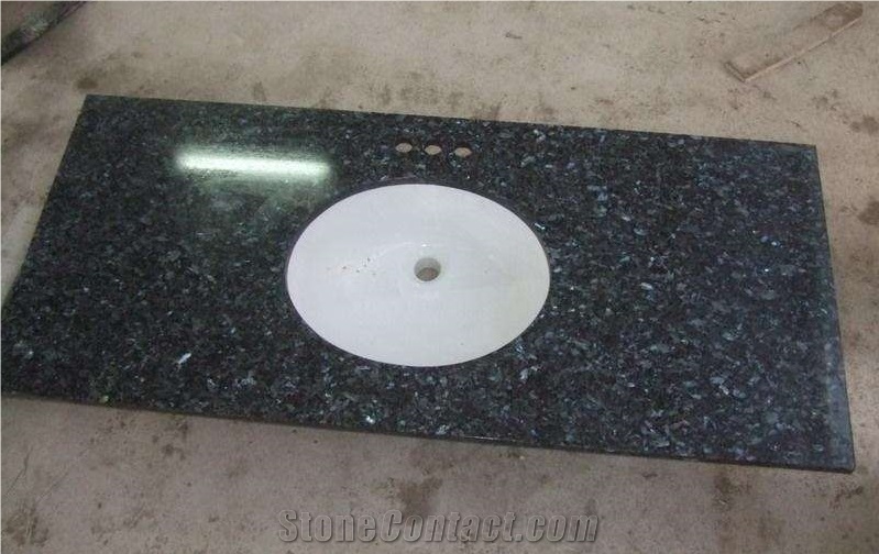 Blue Pearl Granite Countertops with Backsplash