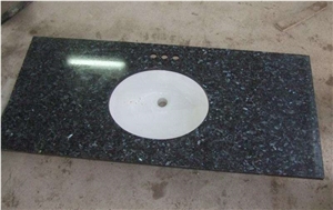 Blue Pearl Granite Countertops with Backsplash