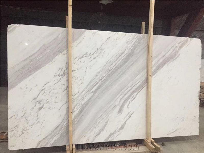 Book Matching Volaks Spider White Marble Slab