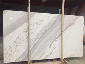 Book Matching Volaks Spider White Marble Slab