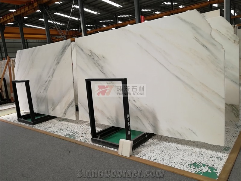 Bookmatching White Jade Marble Wall Cladding Slabs