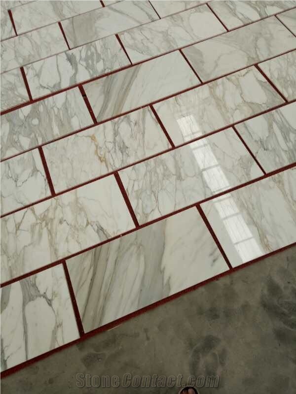 Calacatta Gold White Marble Flooring Dimensions
