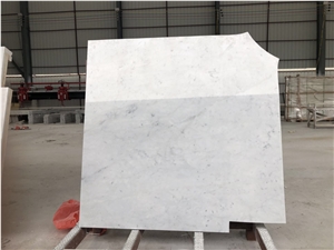 Carrara White Marble Stair Composite Polywood Tile