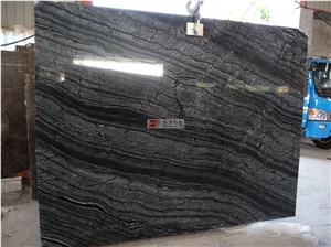 Cheap China Black Forest Wooden Marble Slabs Tiles