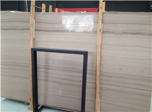 China Athens Grey Wooden Marble Slabs