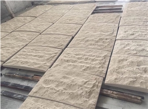 China Beige Sandstone External Wall Cladding Tile