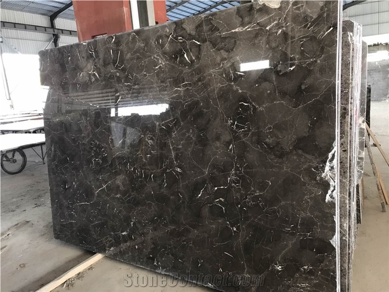 China Dark Brown Emperador Marble Slab Tile