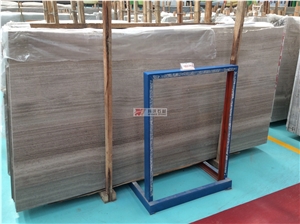China Grey Serpeggiante Ash Wooden Marble Slabs