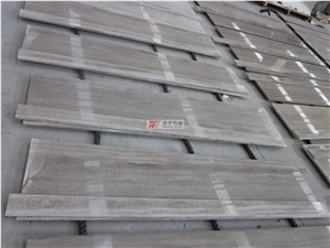 China Grey Serpeggiante Ash Wooden Marble Slabs