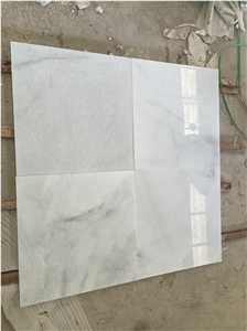 China Pure White Stone Crystal White Marble Tile