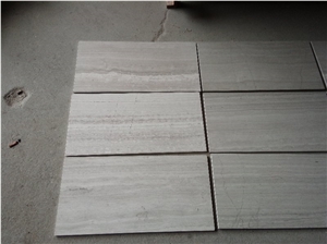 China White Wooden Marble Tiles