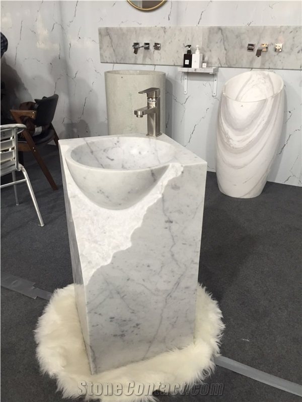 Creative Design Carrara White Marble Carved Craft