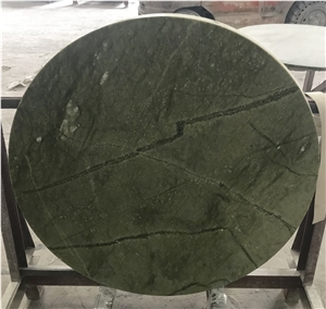 Dandong Green Marble Round Coffee Table Tops