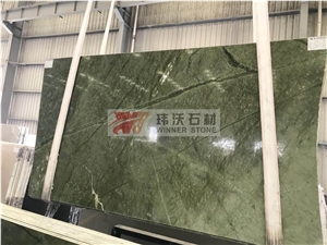 Dandong Ming Green Marble Texture Round Table Tops