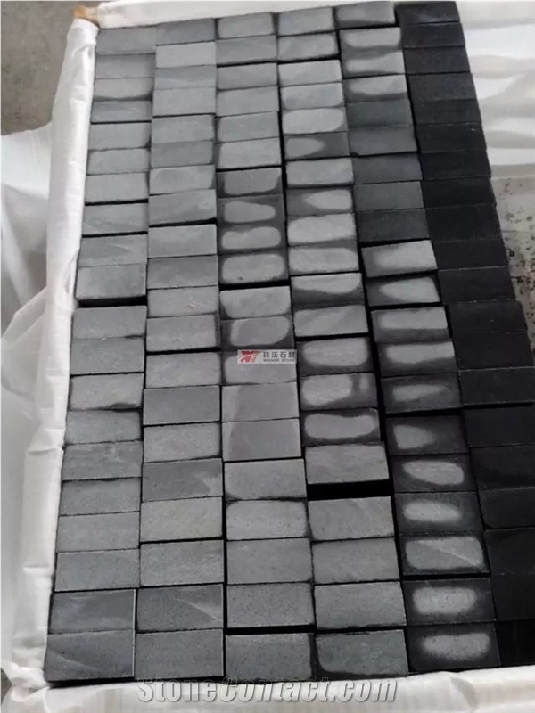 Dark Grey Color G654 Granite Cube Stone Pavers