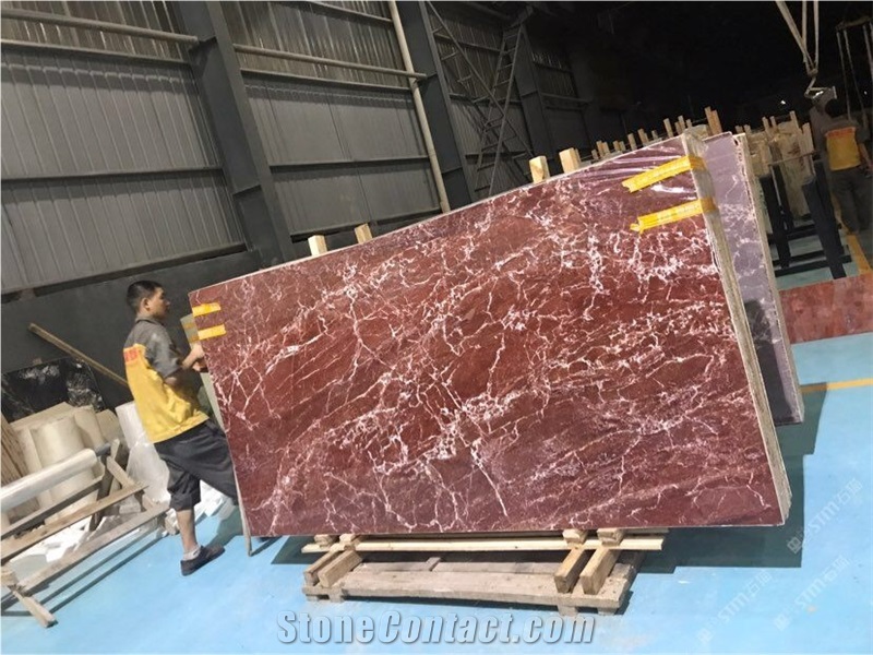 French Red Dragon Marble Slab Tile