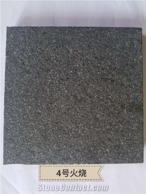 G20 Absolutely Black Flamed Polished Granite Tile