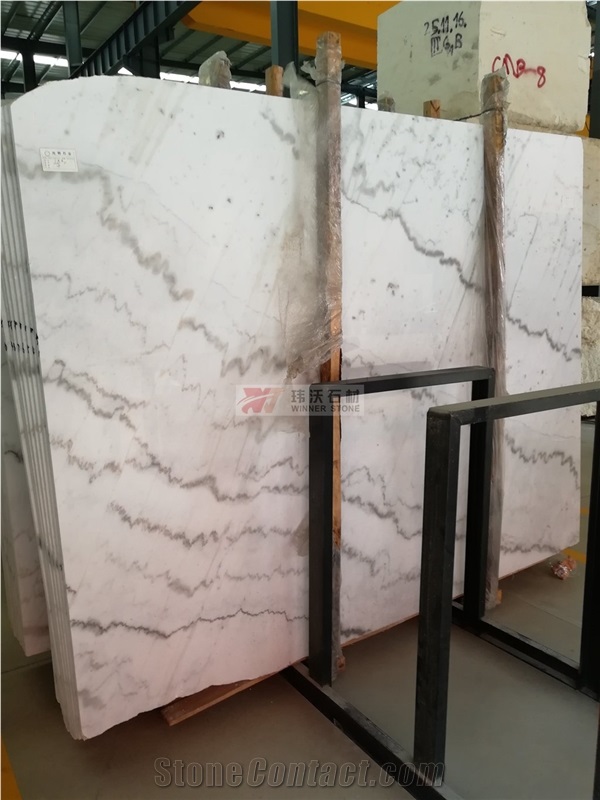 Guangxi White Marble French Opus Jumbo Pattern