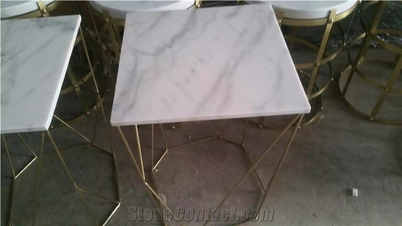 Guangxi White Marble Square Club Bar Counter Top