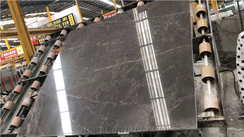 Hermes Grey Marble Slab Bathroom Tiles Countertop