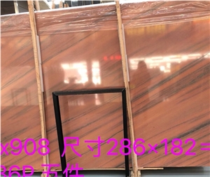 Inexpensive Galaxy Red Marble Stone Tile Flooring