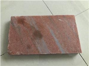 Inexpensive Galaxy Red Marble Stone Tile Flooring