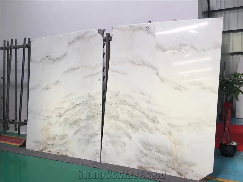 Landscape Painting for Home White Marble Wall Tile