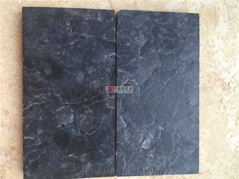 Leather Finish Black Diamond Granite Covering Tile
