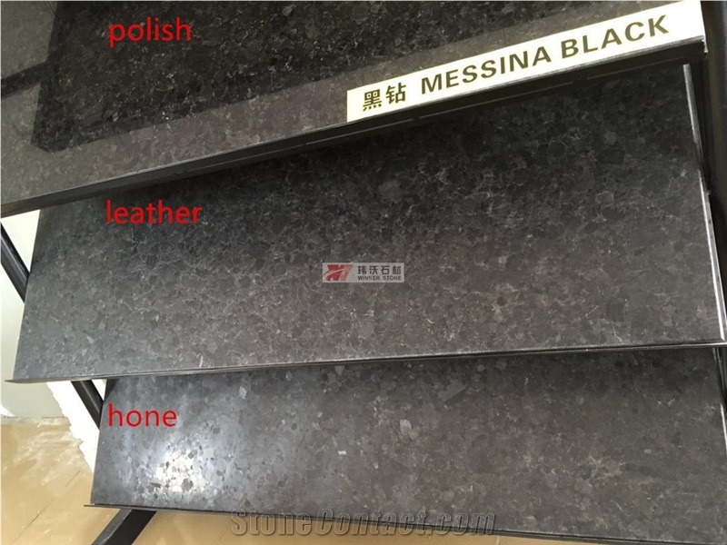 Messina Absolute Black Granite Wall Tiles