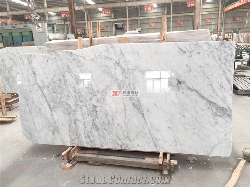 Natural White Marble Carrara Marble Slabs Tile