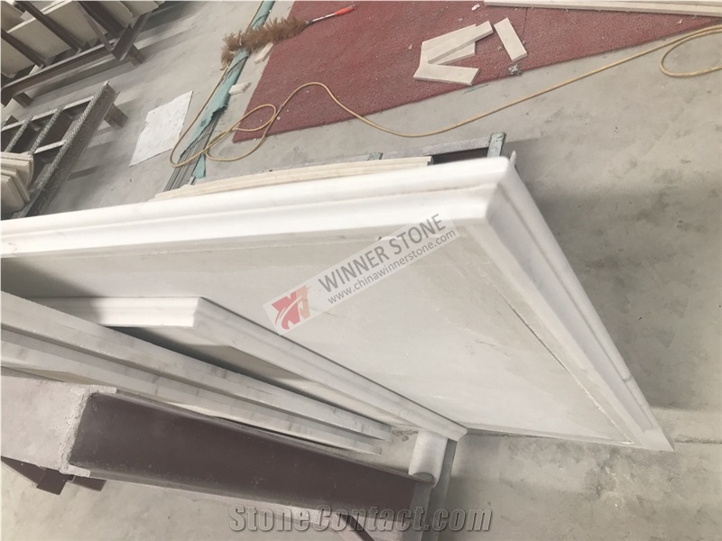 Olympus White Marble Stair Treads Staircase Steps