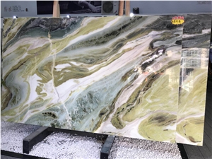 Painting Green Marble Slabs