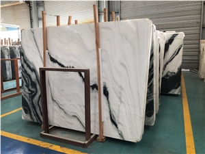 Panda White Marble Slab Wall Covering Tiles