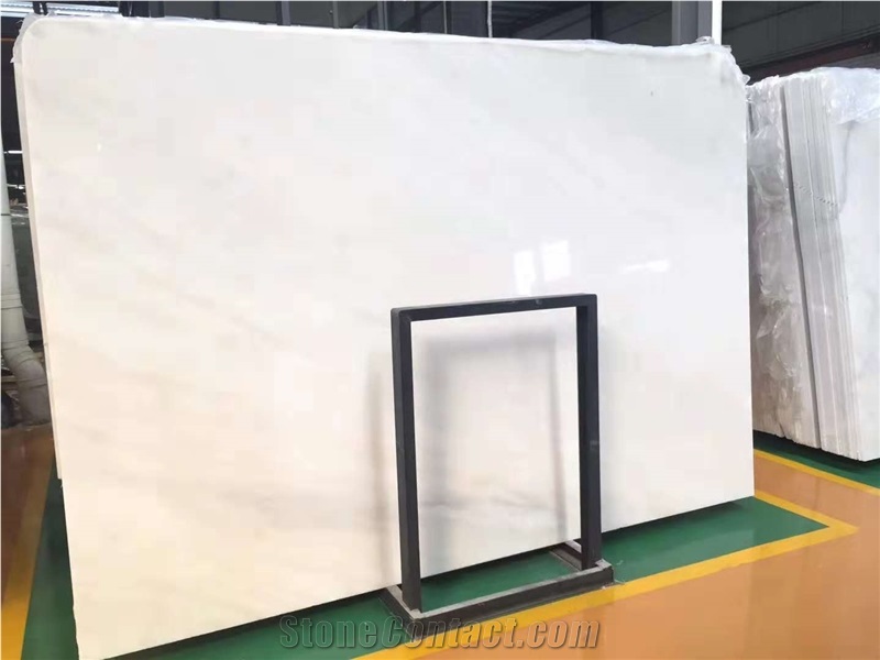 Polished White Dolomite Marble Tiles and Slabs