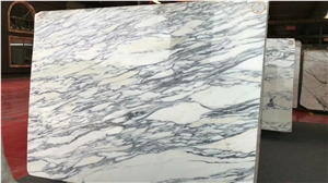 Polished White Marble Floor Tile Arabescato Marble